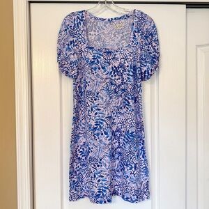 Lilly Pulitzer Pink Blue Hayden T-shirt Dress Size M NWT